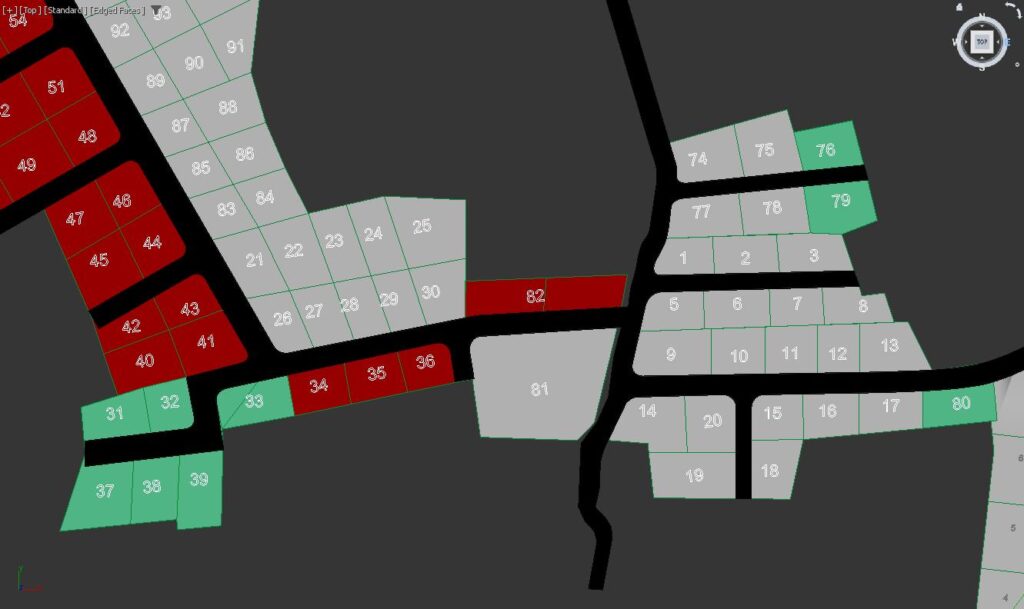 Plot numbering layout